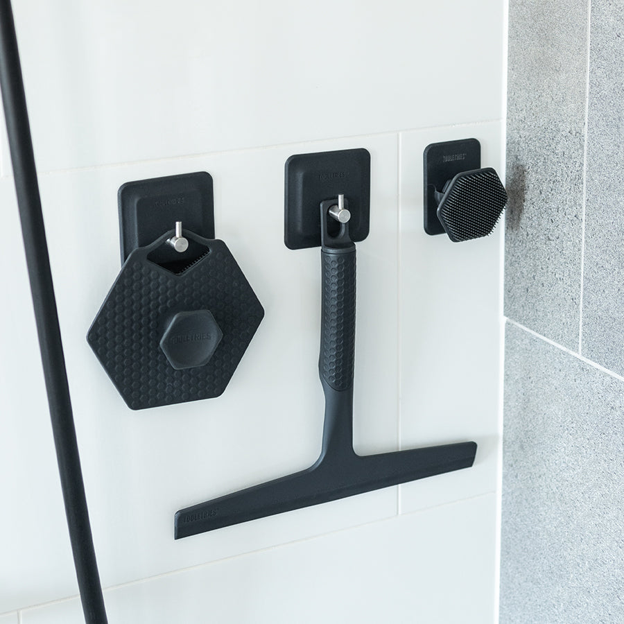 Nuvelo Telescoping Shower Squeegee accessories overview