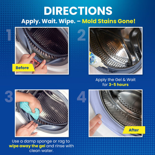 How to use Nuvelo Grout Cleaner Gel - apply, wait, wipe directions