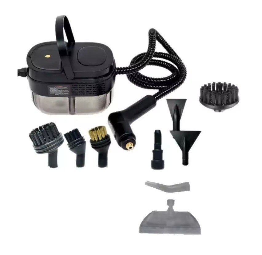 Nuvelo Pressurized Handheld Steam Cleaner with hose and precision attachments
