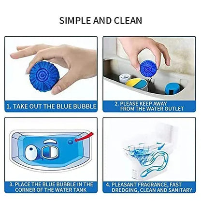 Nuvelo Toilet Bowl Gel Stamp Cleaner no-touch application detail